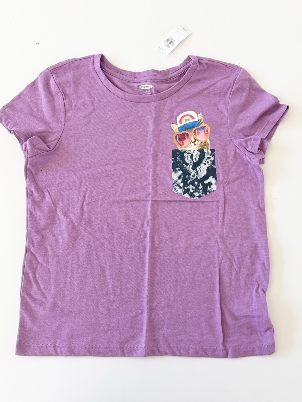 Purple Graphic Pocket Tee